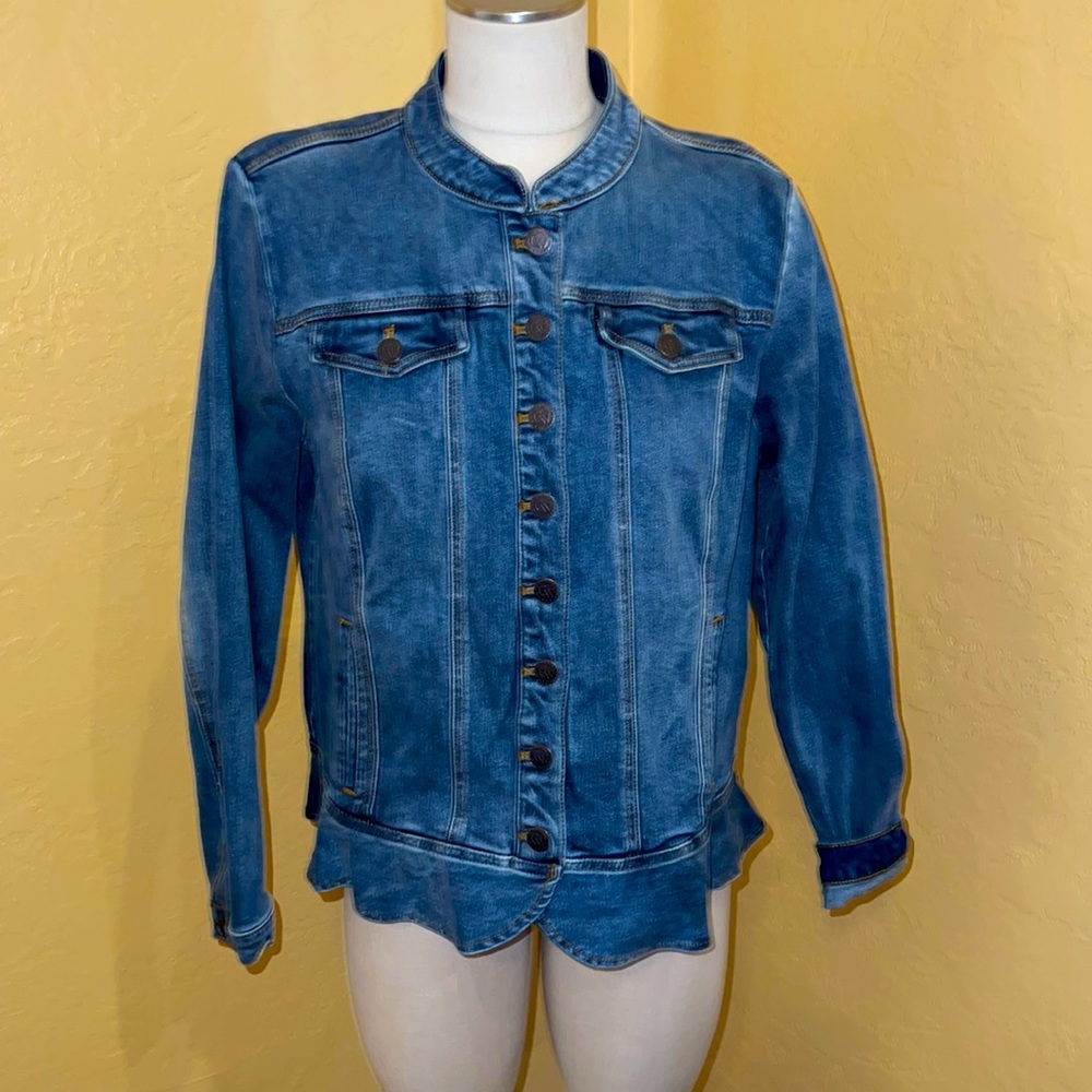 NWT Coldwater Creek denim jacket L